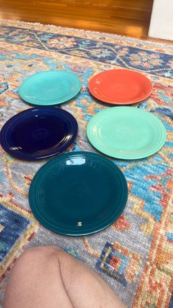 Lot # 2 5 HLC Fiesta Dinner Plates