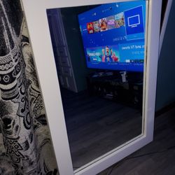 NICE BIG MIRROR 🪞..PRETTY BIG...MADE OF WOOD 🪵...CHECK OUT MY PAGE FOR..