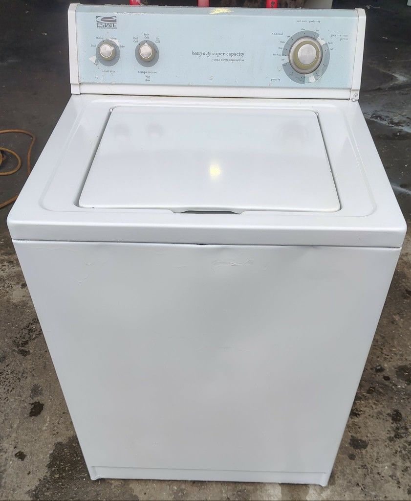 Very Clean! Estate By Whirlpool Heavy Duty Super Capacity Washing Machine!