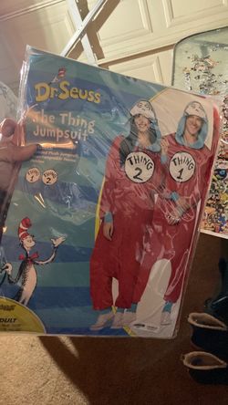 Dr Seuss the thing jumpsuit Halloween costume one size fits all