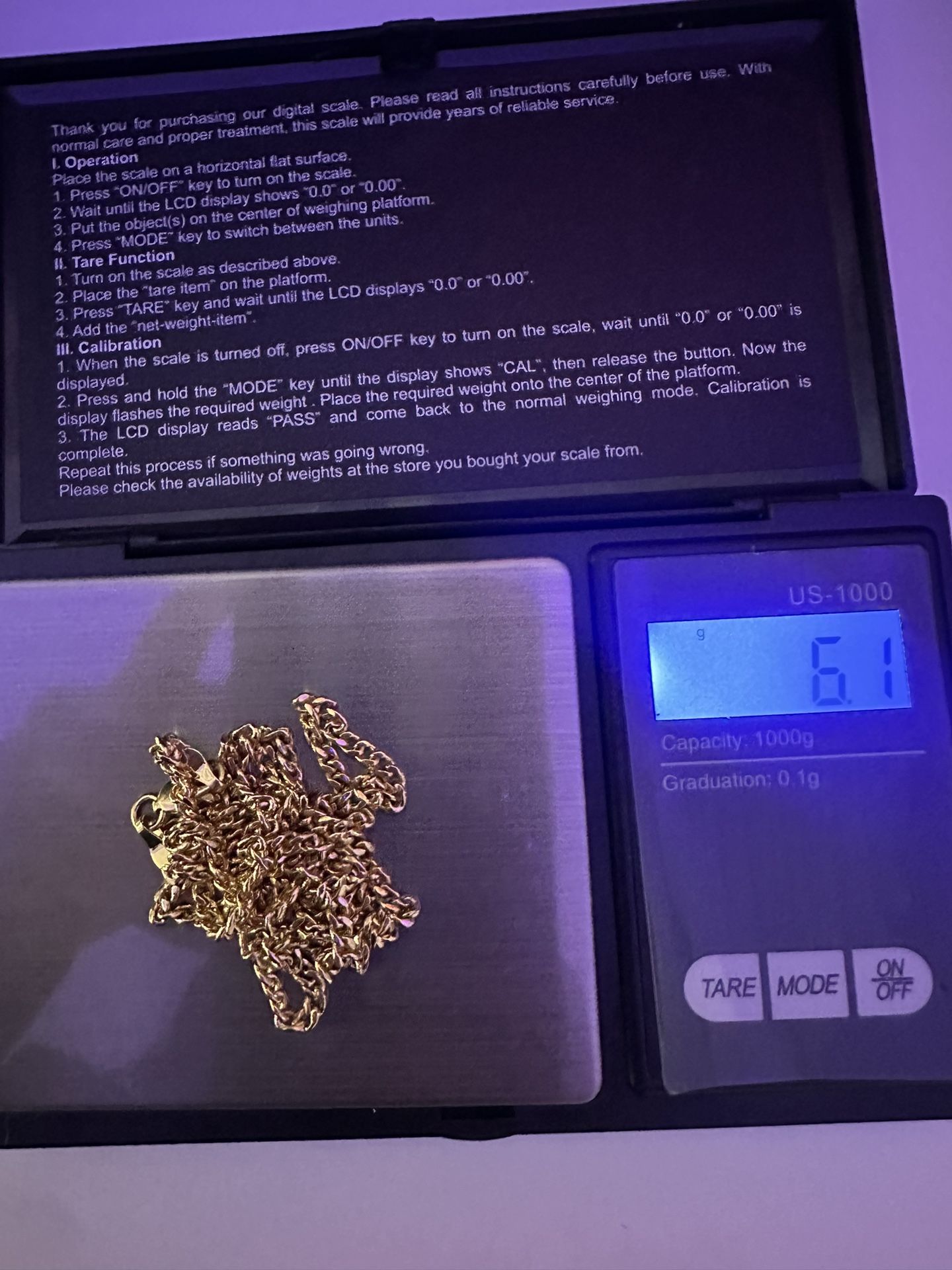 Cadena De Oro 14k Italiano Cuban