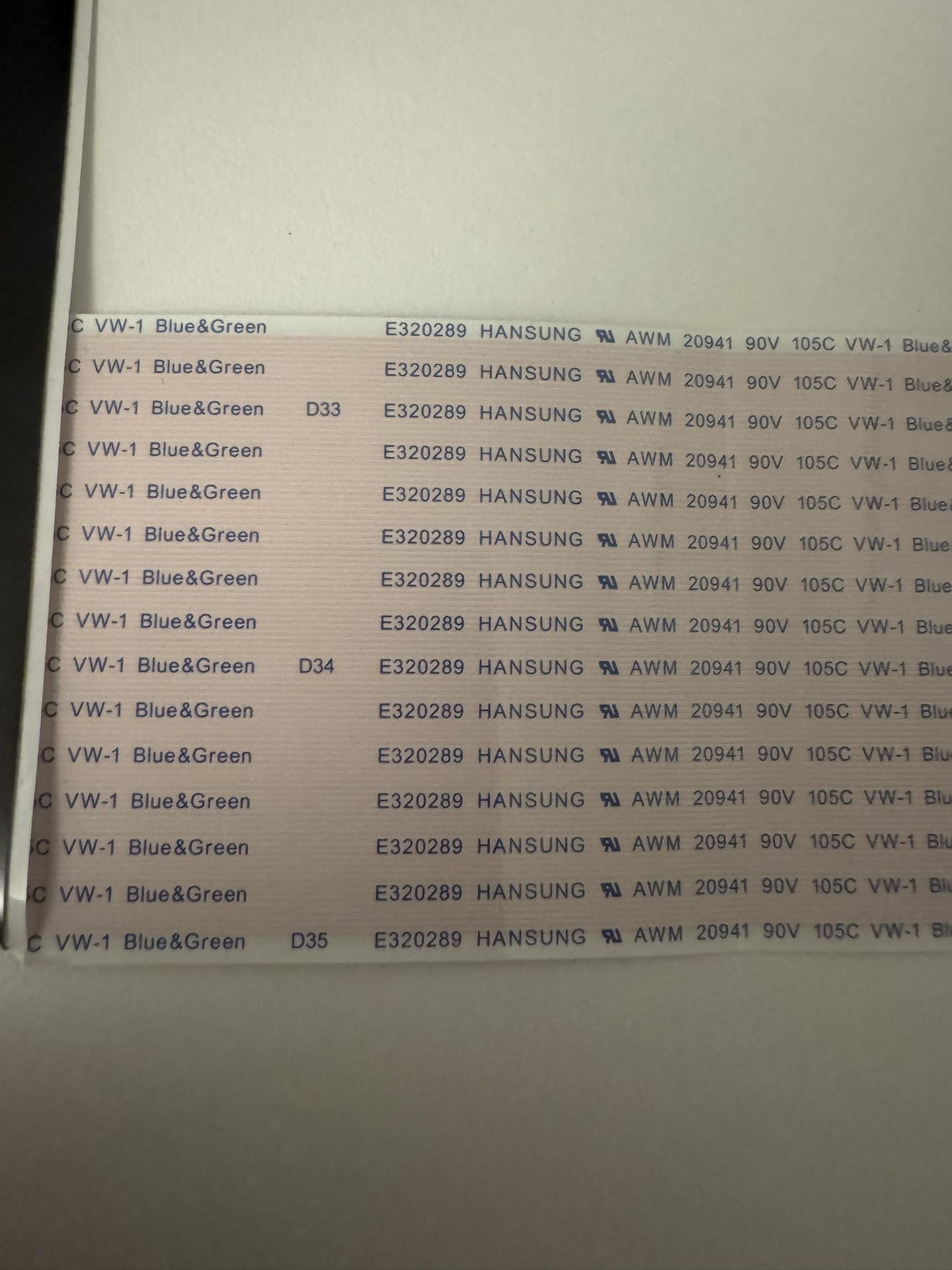 E320289 HASUNG / SAMSUNG AWM 20941