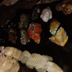 Vintage Native American Zuni Fetish Carvings