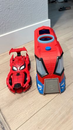 Spider-Man Spidey and his Amazing Friends Transporter Vehicle Spiderman Cars