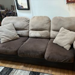 Matching Set 2 Sofas / Couches: Large Sofa And Love Seat