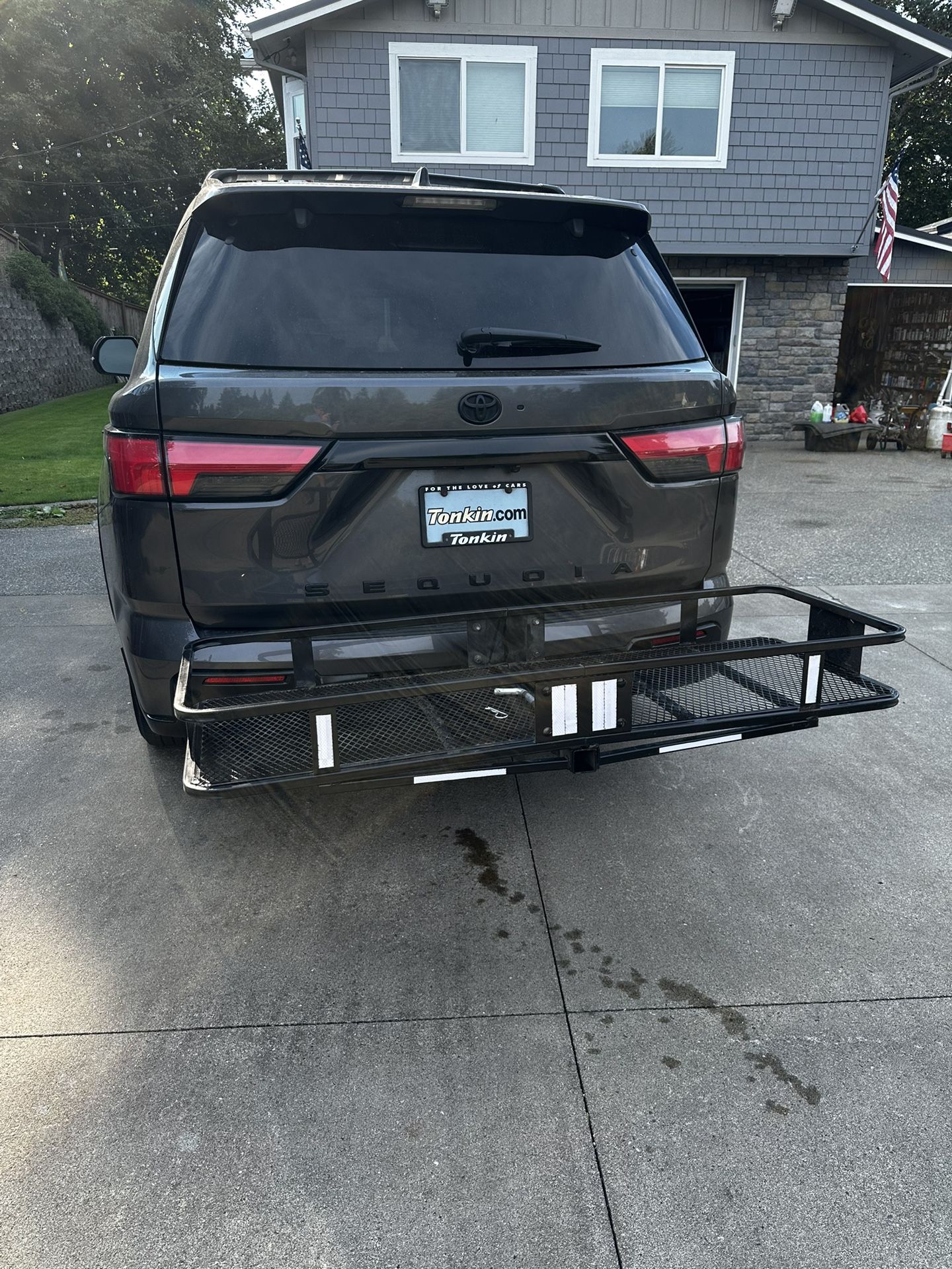 Receiver hitch, cargo rack