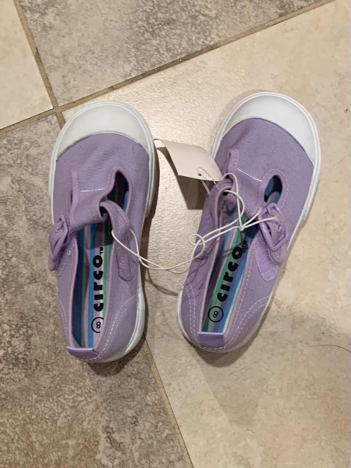 RARE Vintage Lilac CIRCO T-Strap Toddler Tennis Shoes- SIZE 8- NWT- XP