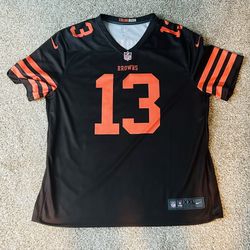 NFL Nike Cleveland Browns Ravens Odell Beckham Jr OBJ Color Rush XXL Jersey Used