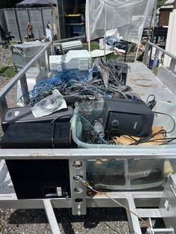 Pile Of Electric Stuff And Wires. 