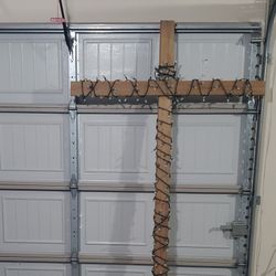 Prelit 7ft Wood Cross