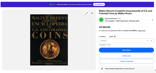 Walter Breen's Complete Encyclopedia of U.S. and Colonial Coins by Walter Breen