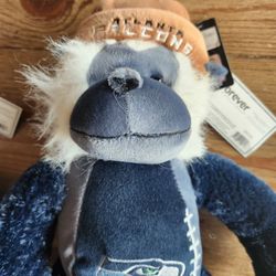2 SEATTLE SEAHAWK STUFFED MONKEYS 