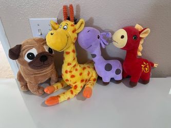 Gently Used Plush Toy Bundle (4 pcs) - Freshly Washed! Includes Kohl's Cares Dr. Seuss & Pug