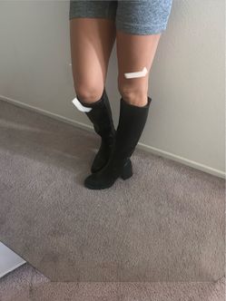 Chunky heel boot