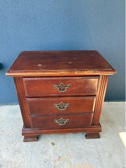 Wood nightstand