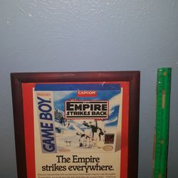 Empire Strikes Back Game Boy Ad Picture In Frame 