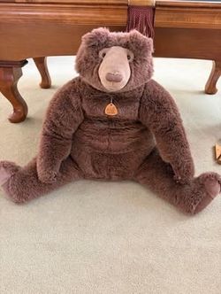 Large Dakin Plush Brown Bear Stuffed Animal