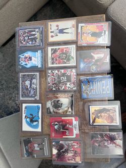 Selling my sports card collection. Includes baseball, basketball, and football cards with graded cards, autographs, rookies, relics, inserts, and vete