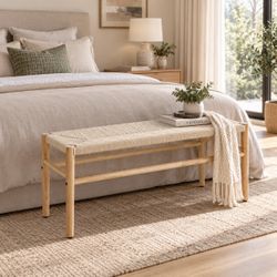 40” Modern Natural Accent Bench [NEW]