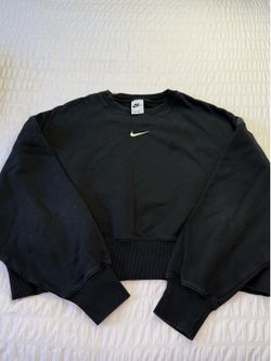 Nike Black Cropped Sweater