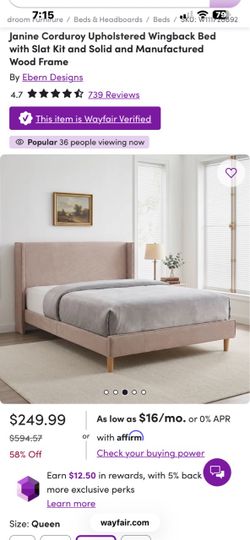 Brand new queen bed frame