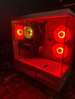 🔥 Custom White RGB Gaming PC | Ryzen 5 | RX 590 | 16GB RAM | Ready to Play! 🔥