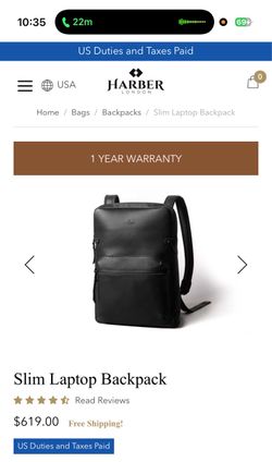 Harbor London Slim Backpack