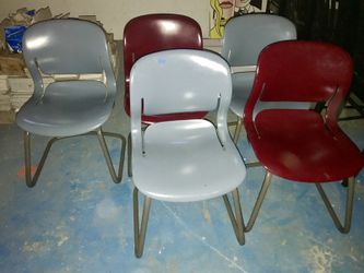 Herman miller task fiberglass chairs