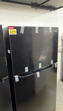 Frigidaire new Black refrigerator top and bottom