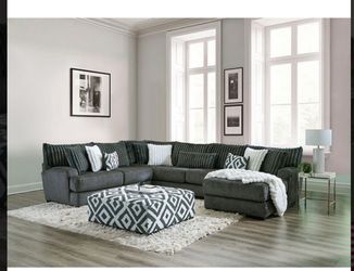 Brand new elegant Loughton gun metal sectional