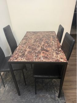 Dining room table set (includes 4 chairs)