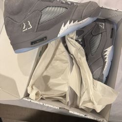 Jordan 5 Wolf Gray Sz 9.5