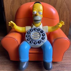 The Simpsons Homer Simpson 2004 At Home Collectible Land Line Telephone