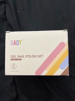 GAOY Gel Nail Polish Set – 6 Colors UV LED Gel Kit – Brand New