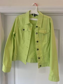 Women’s Long-Sleeve Button-Up/Lime Green, Made By Chadwick’s