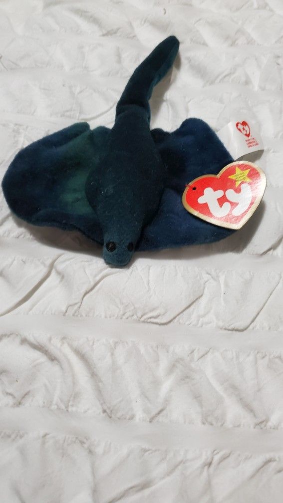 Rare Collectible Ty Teenie Beanie Baby Sting The Ray