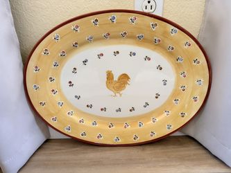 Rooster Platter 19"x14"