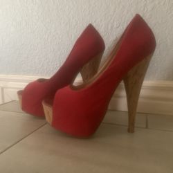 Cute Red Heels - Brand New 