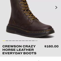 NEW Dr. Martens Leather Boot 10W/9M