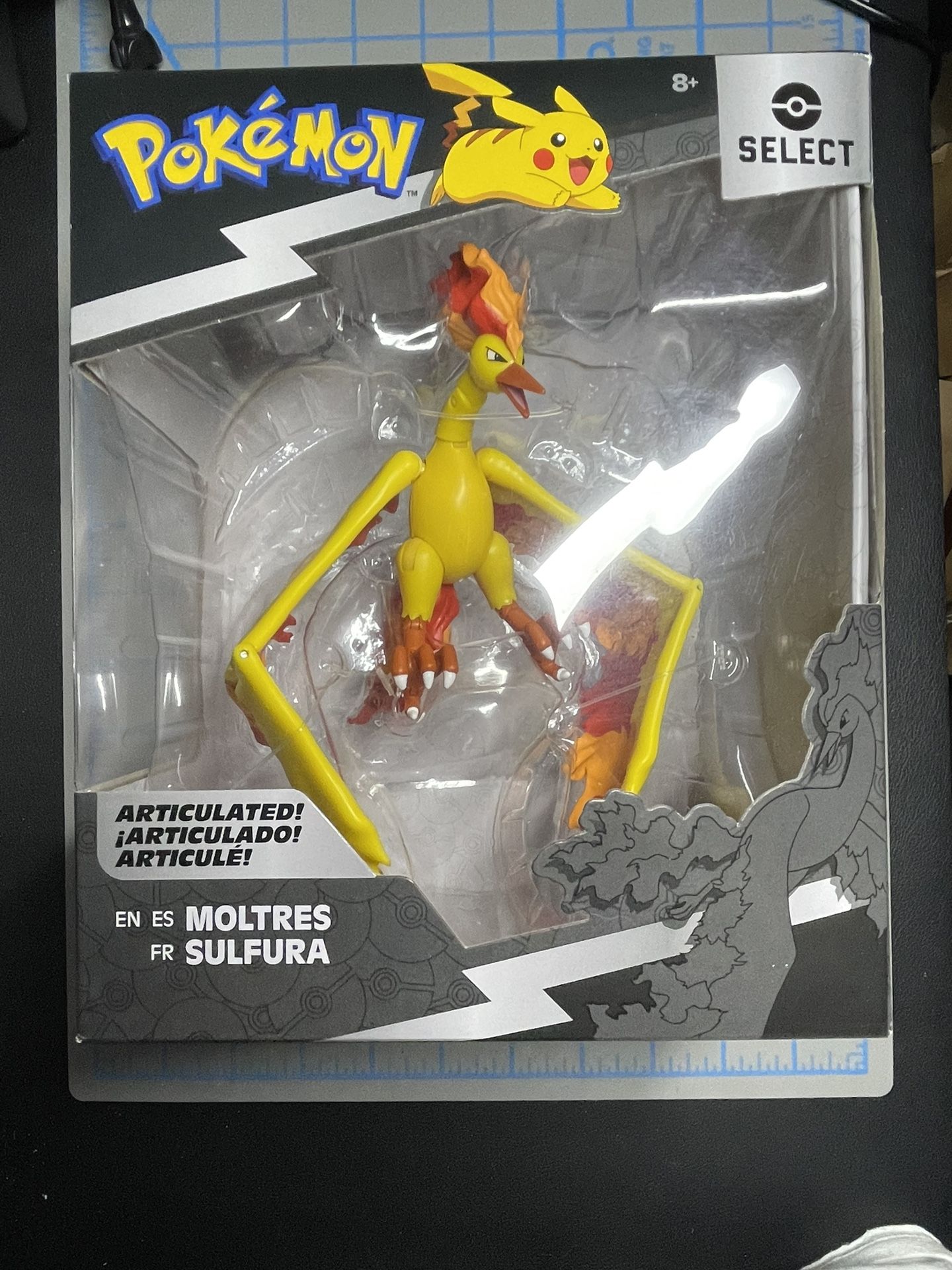 Pokemon Select Moltres Action Figure Legendary Bird Kanto Fire Bird Jazwares