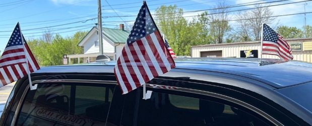 USA 🇺🇸 Car Flag 14” across patriotic, memorial, independence, 4th of July , veterans, voting, summer, national.