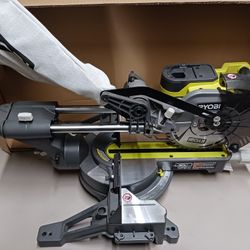 Ryobi 18 Volt 7 1/4 In Sliding Miter Saw. New