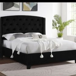 King Bed Frame With Mattress 