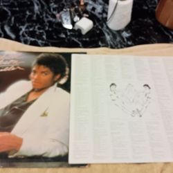 1982 Epic Record Lp Vinyl Michael Jackson Thriller Record Original Copy