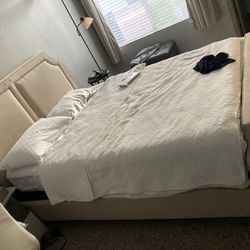 Queen Bed Frame & Mattress 