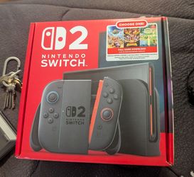 Nintendo switch 2 w/free game New Unopenned