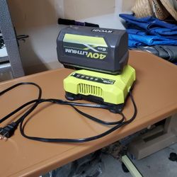 Ryobi  Big Battery/charger Good Condition 