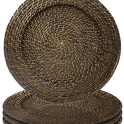 Rattan Charger Plates