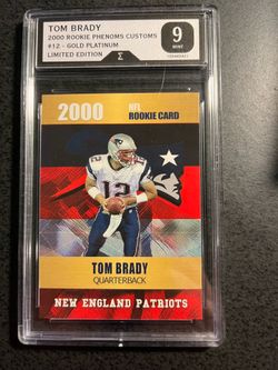 Tom Brady 2000 Rookie Card- Graded 9