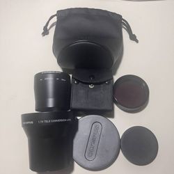 Olympus 1.7x Tele Conversion Lens, Lens Adapter Tube & Filters